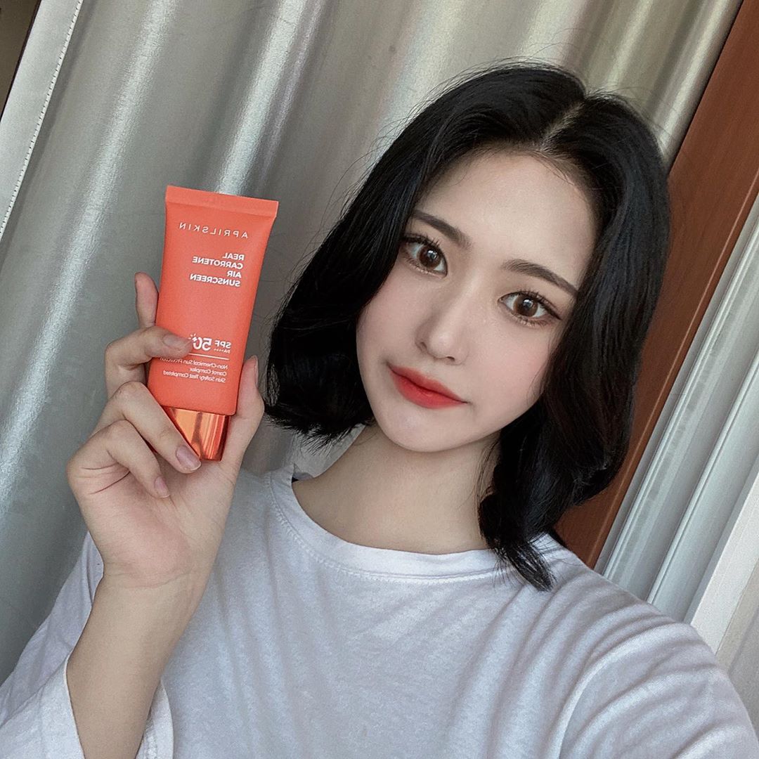 최인영 (18) on Instagram: “🥕#에이프릴스킨 “ 리얼 캐로틴 에어 선크림”🥕 : : - ‘에이프릴스킨’에서