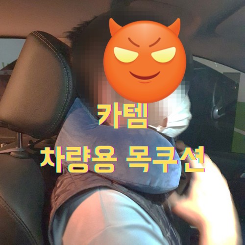 목이 편한 차량용 목베개 카템 넥쿠션!