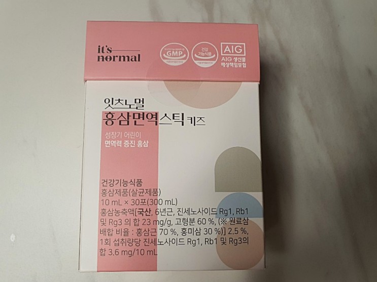 [잇츠노멀 홍삼면역스틱 키즈] 겨울 필수템, 어린이홍삼 정착템