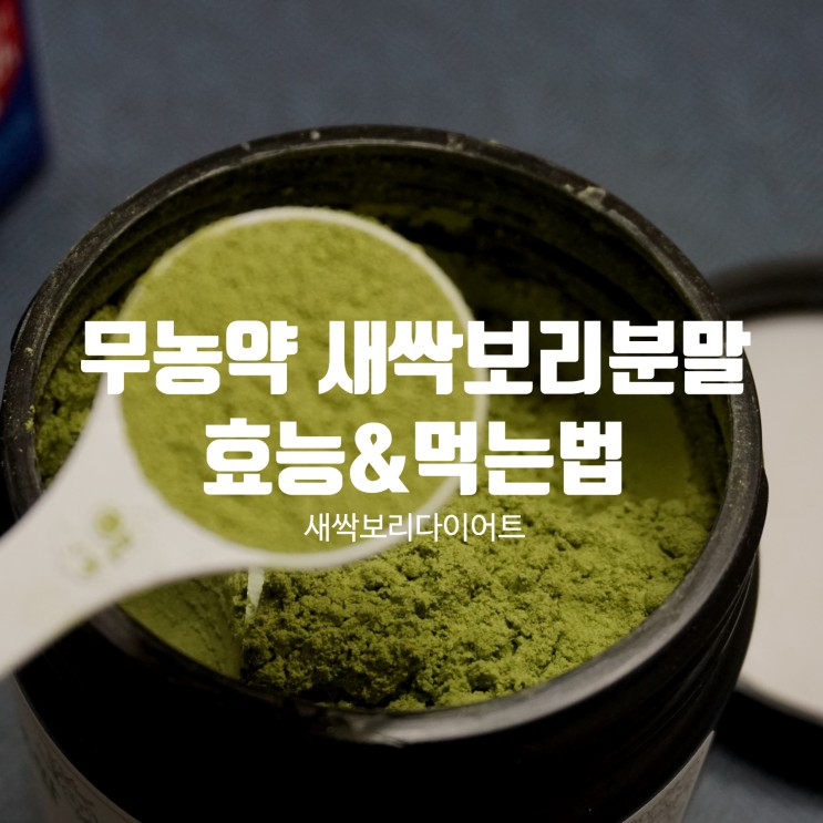 무농약 국산 새싹보리분말효능과 먹는법, 새싹보리다이어트 추천해요