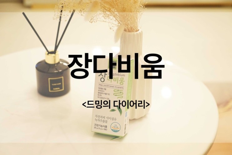 만성변비, 변비직빵 차전자피 가득한 비티진 장다비움 후기