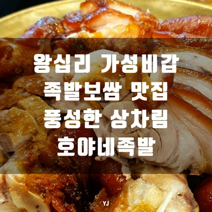 성동구 왕십리족발 한양대맛집, 호야네족발