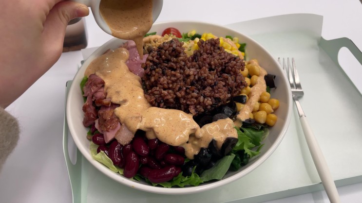 선릉역 맛집 | 오마이보울 알콩달콩 샐러드에 현미밥 추가!