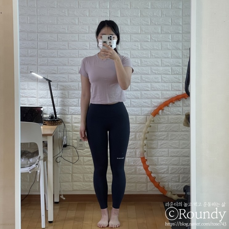 젝시믹스블랙라벨 시그니처 380N 레깅스 블랙&캡틴네이비 M사이즈(55반~66) 후기 / 젝시믹스380N 제시레깅스