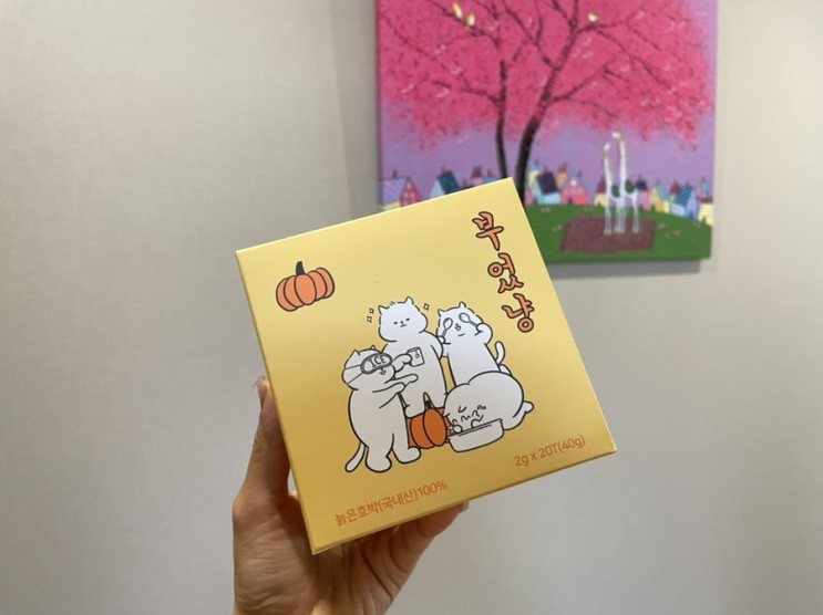 얼굴붓기에 좋은 부엇냥 호박티