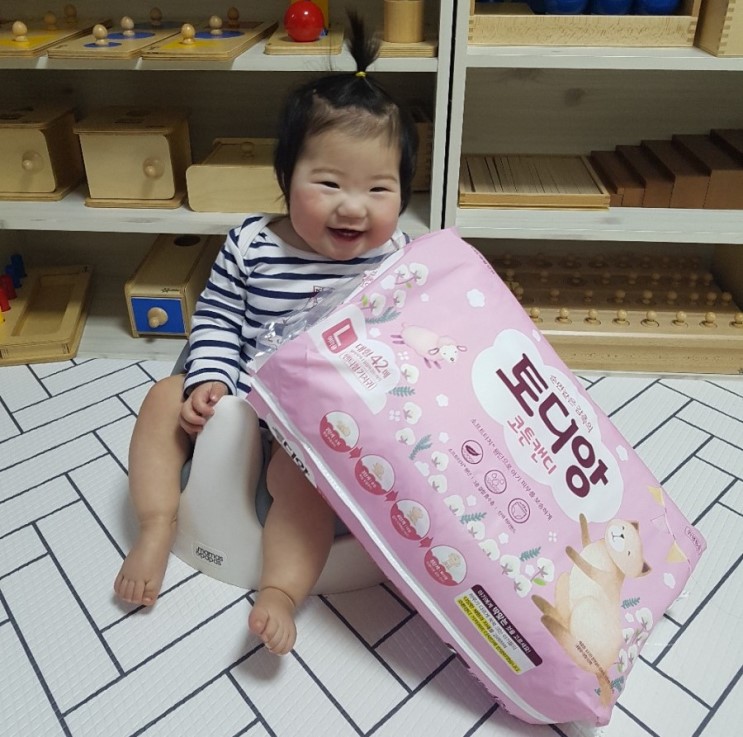보송을 넘어 뽀송한 기저귀 - 토디앙 코튼캔디 추천해요:)
