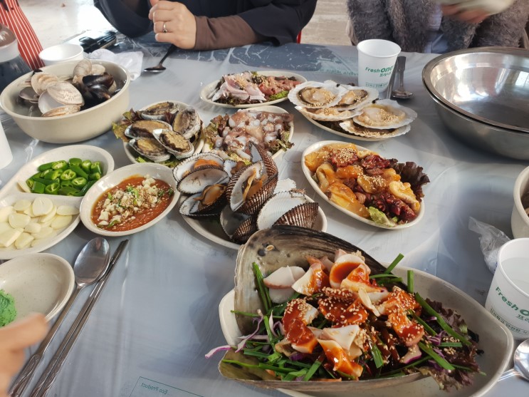 서울 근교 바다 탄도항 나들이 털보네 회집, 완전 맛있슴!!