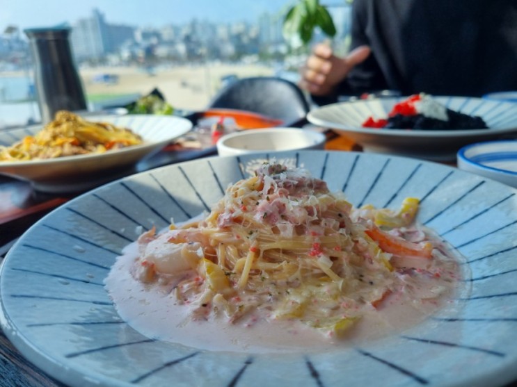 바다뷰가 기가막힌 영일대 양식맛집 심심상인 데이트 코스로도 최고