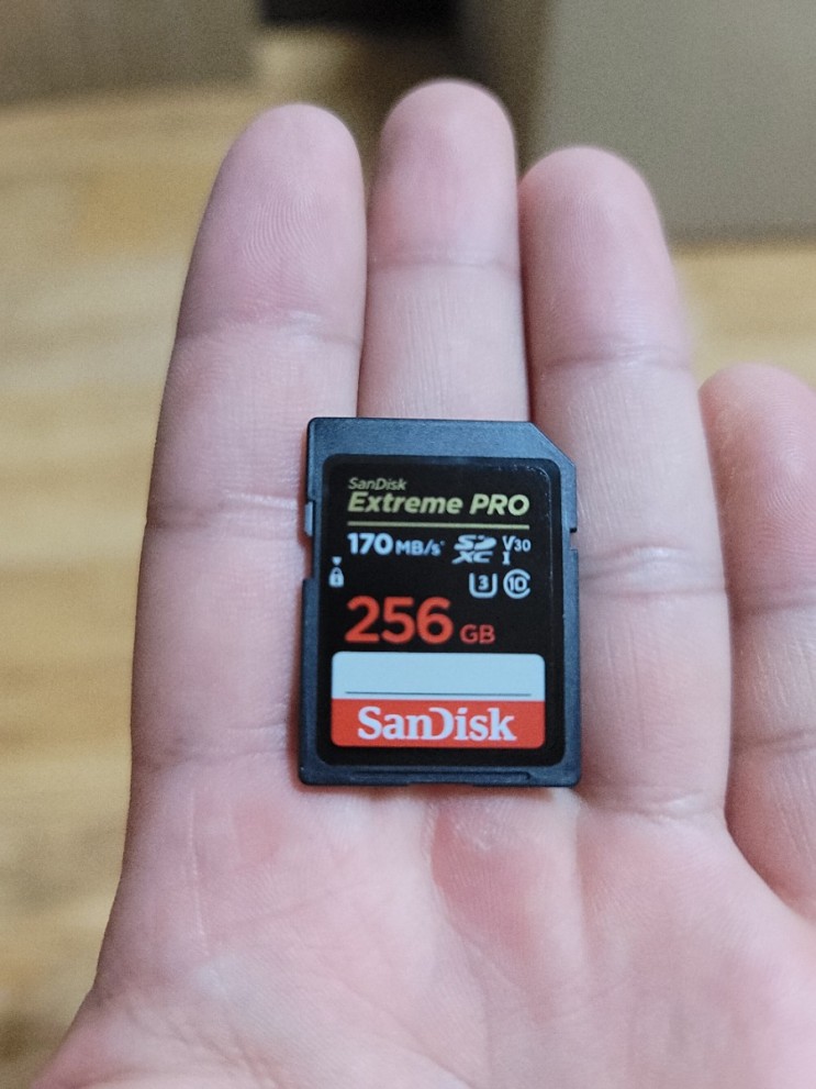 캐논 카메라 SD 카드 : 256GB 샌디스크 Extreme PRO #내돈내산리뷰