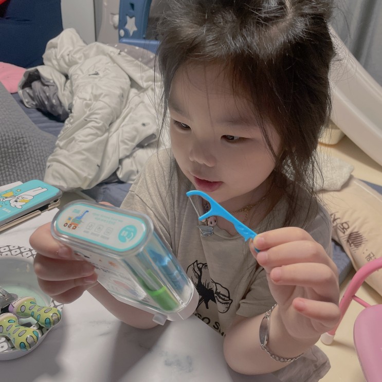 [milli] 유아, 어린이 치실 디스펜서로 우리아이 치아 관리해요~^^