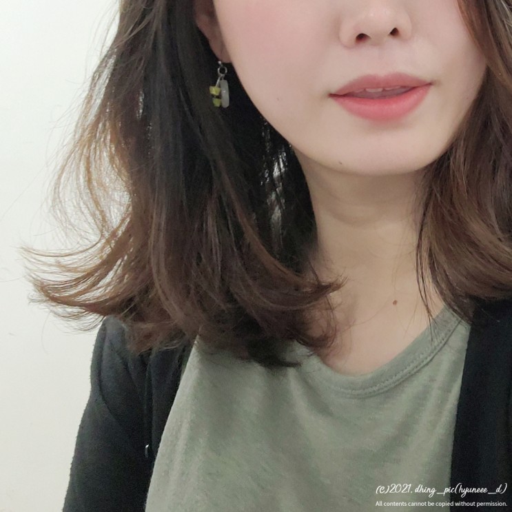 가을맞이 젬스톤 귀걸이, 유리 유 몬드리안