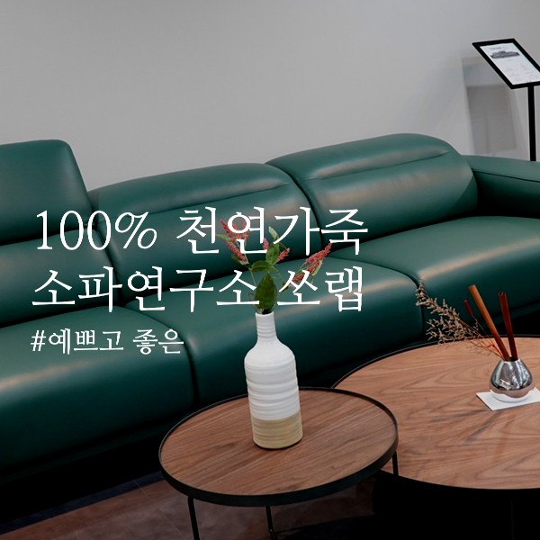 쏘랩에서 4인용가죽쇼파 보고 왔어요!