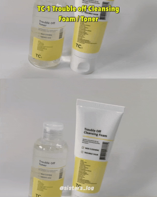 뷰티브랜드: TC1 트러블 오프 클렌징폼+토너