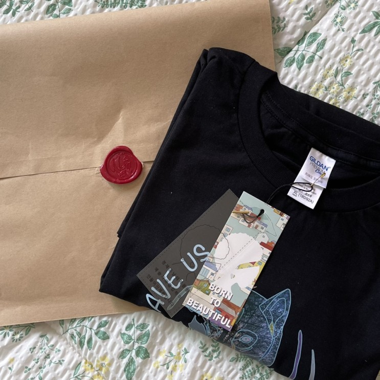 save us, save earth❤️본투뷰티풀/BTB❤️프린트 티셔츠(feat.라이너아티스트)