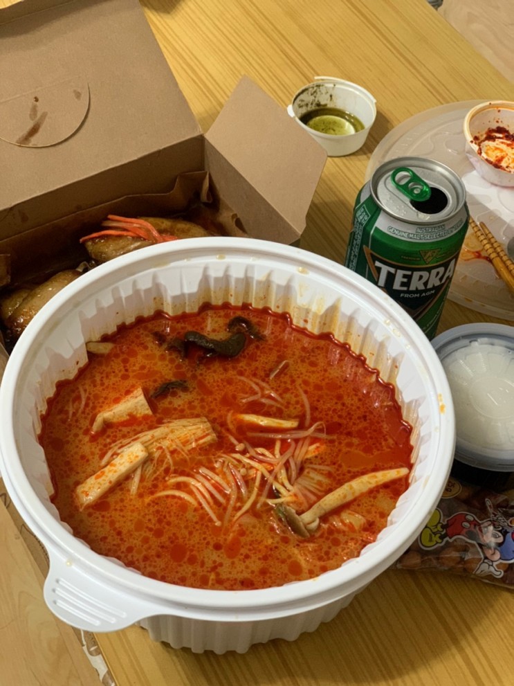 비오는날엔 마라루마라탕 상인동배달맛집 뜨끈한 배달 :)