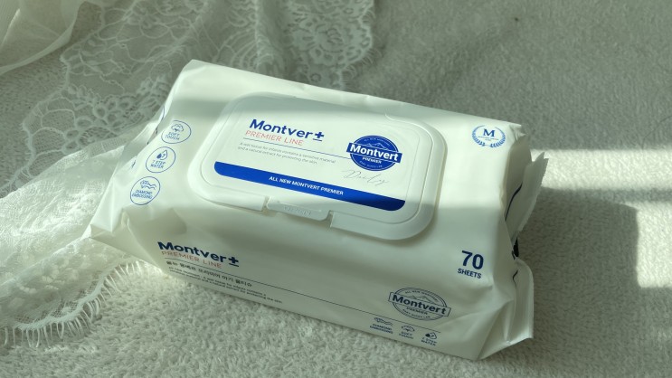 두꺼운 아기물티슈는 몽베르 프리미어 75gsm, 신생아용 물티슈로 추천하고 싶은 제품!