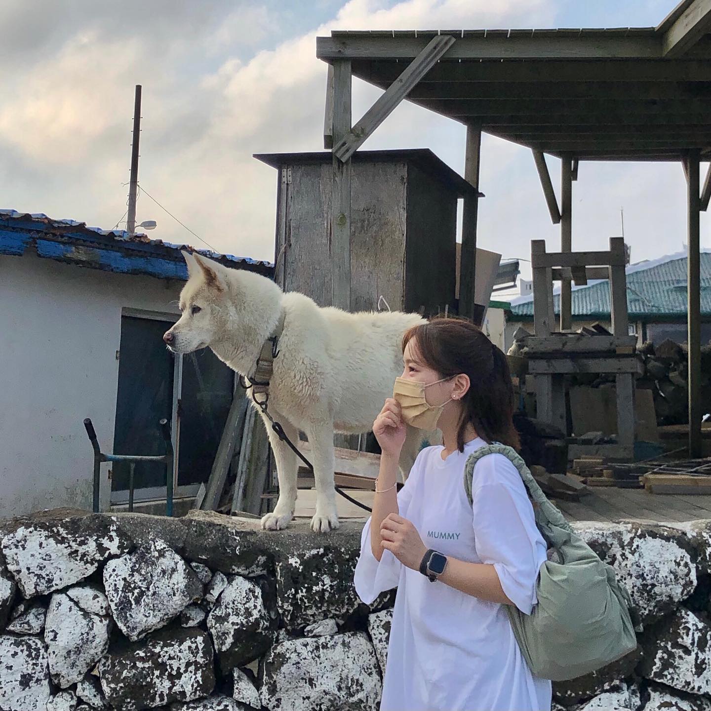 강아지 만지려다가 혼나버리기🥺