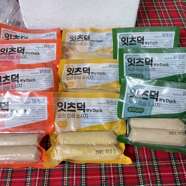 잇츠덕 다이어트 오리소시지로 식단관리해요🙈