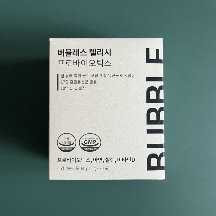 버블레스 렐리시 프로바이오틱스 : 여성 유산균