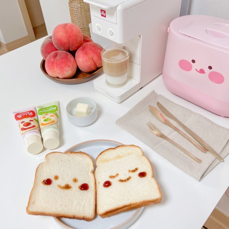 귀여운 토스트기 추천 [카카오 프렌즈 피치피치 토스터기]🍞어피치 덕후는 꼭 사야된다구! 상세구매후기🍑
