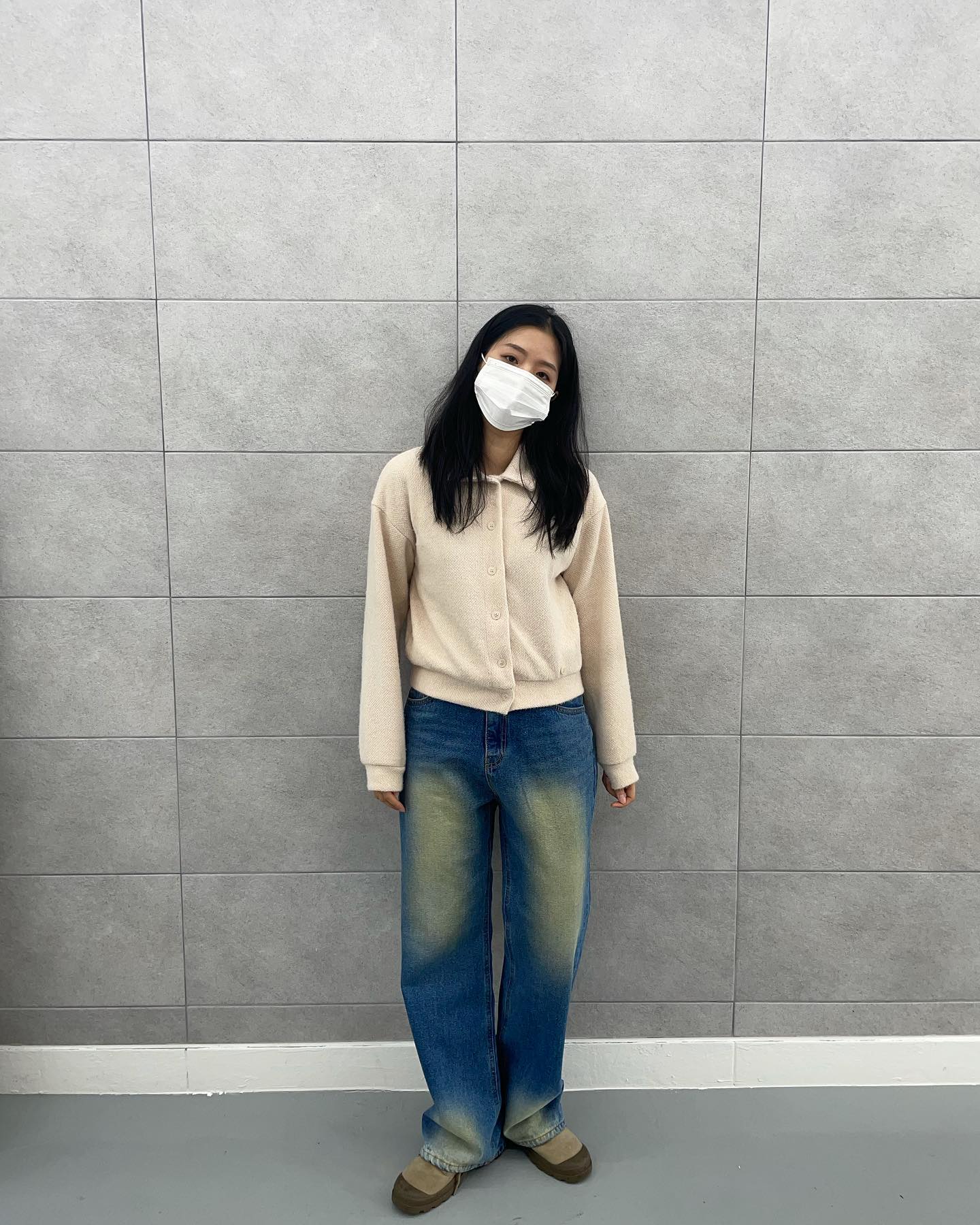 베이지 조합도 나쁘지않아,,.그쵸??#데일리룩#오오티디#아웃핏#셀피#데님#가디건#니트가디건#투웨이가디건#데님추천#가디건추천#여자가디건#여자데님#여자청바지#daily#outfit#ootd#selfie#