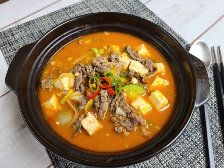 국내산 소고기 육우 차돌박이 된장찌개 맛있게 끓이는 꿀팁