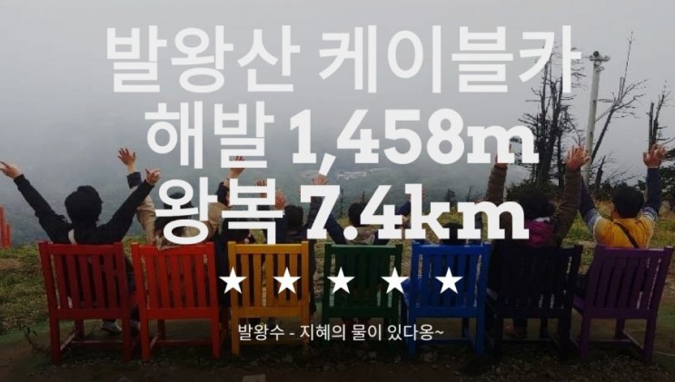 국내 최장 왕복 7.4km발왕산케이블카
