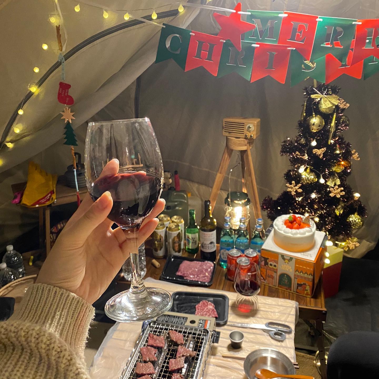 #merrychristmas 🎄
2021.12~2022.01 #장박 #동계캠핑 🏕
#샤또레아르크세미스윗레드 #파세코난로 #한우 #투썸딸기케이크