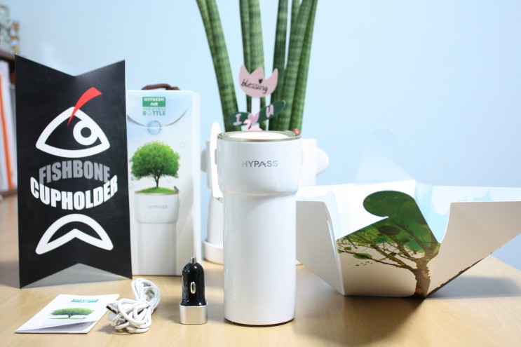 차량용 공기청정기 Hypass HAB-02 Air Purifier 헤파필터 효과 뛰어나