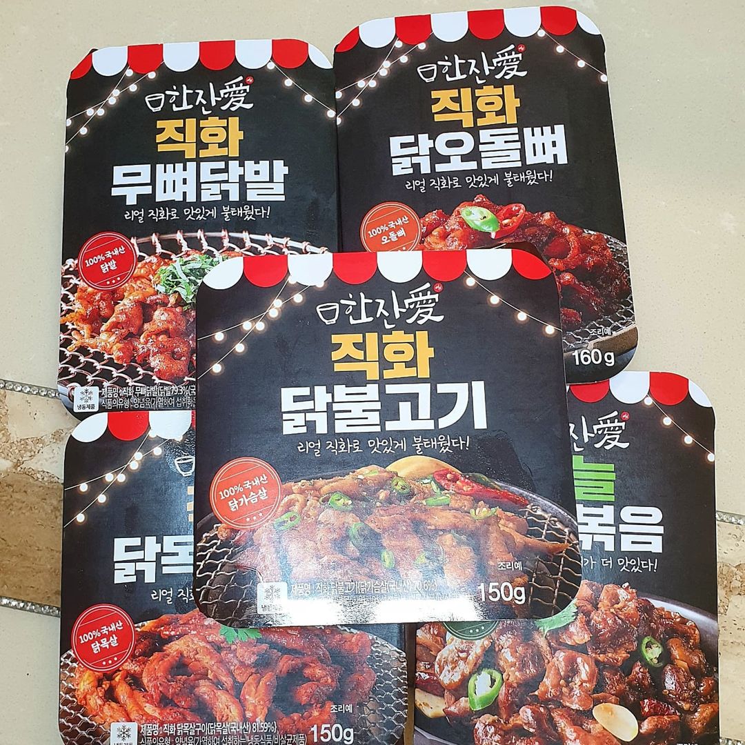 @ddoong.yee1004kg on Instagram: “닭발,오돌뼈 너무 좋아해서 술안주말고도 밥반찬으로도 즐겨먹거든요 이번에 #한잔애 에서 나오는 안주들을 거의 다 샀어요!! 5종으로 나왔고 🍀닭불고기,오돌뼈