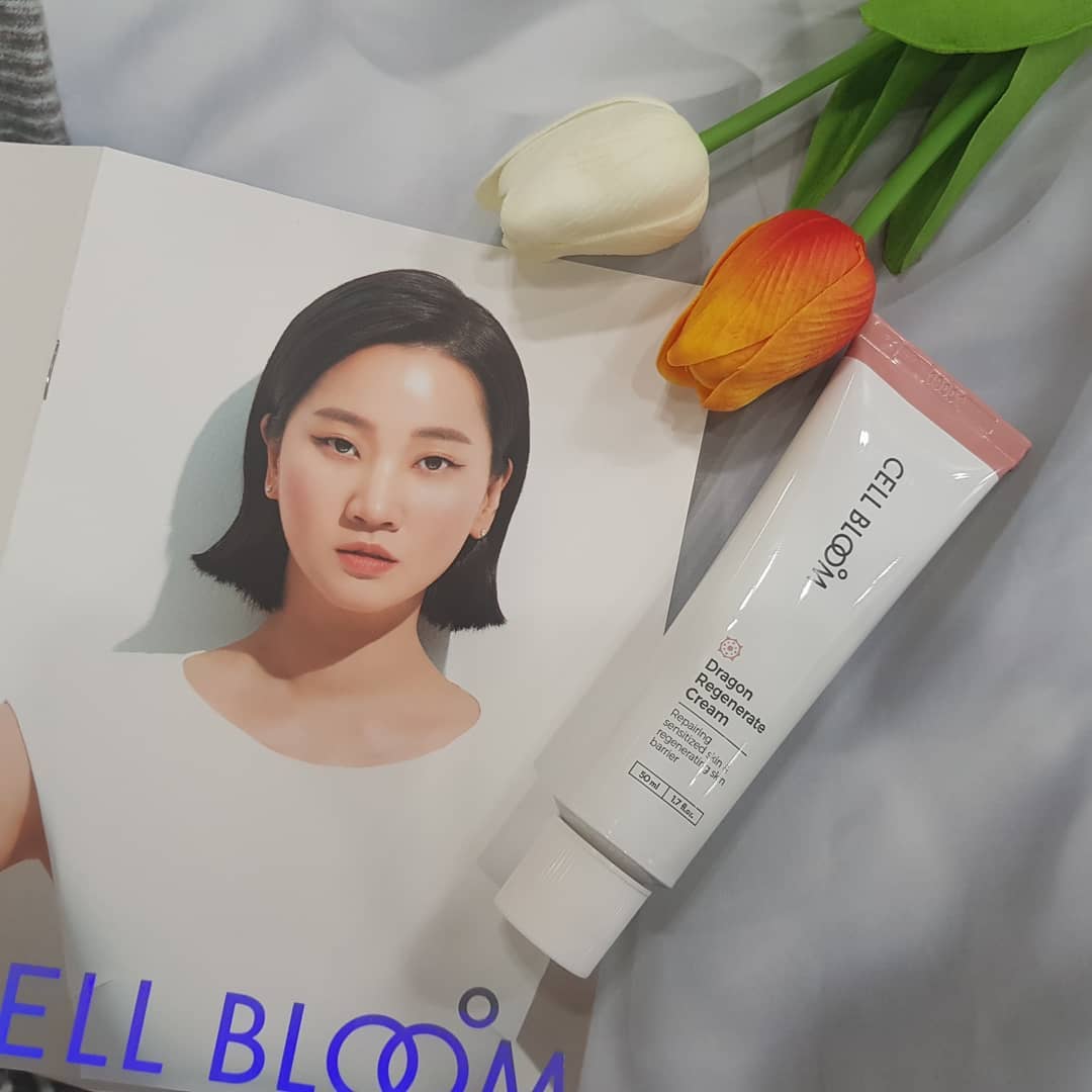 @inhahwang215 shared a photo on Instagram: “날씨가 많이더워져서 피부가 탄력과 생기를 잃어가는 요즘 피부 속부터 진정시켜주는 재생크림 셀블룸 입니다 건성피부인 저에게 딱 맞는 크림이에요!
