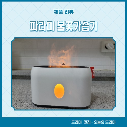 불멍 가습기로 감성 충만...홈캠핑 가능했던 파라미 불꽃가습기
