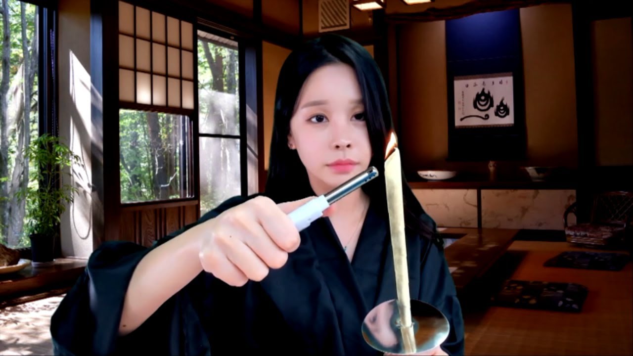 ASMR 귀청소 샵 이어캔들로 시원해지는 귀