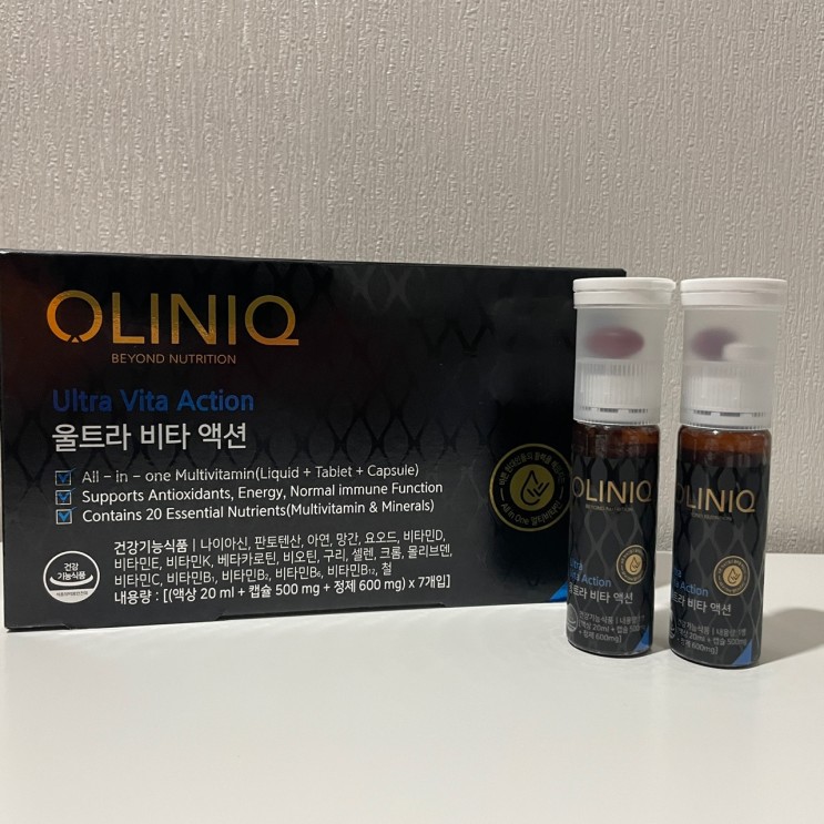 [리뷰, 추천] 동원 F&B 물없이 하루 1병, 간편하게 챙기는 원샷비타민 올리닉 울트라비타액션