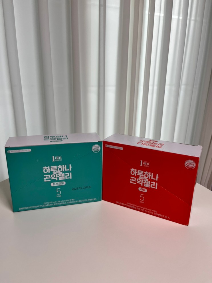 [1am] 맛있는 저칼로리간식 하루하나 곤약젤리 자몽맛 & 트로피컬맛