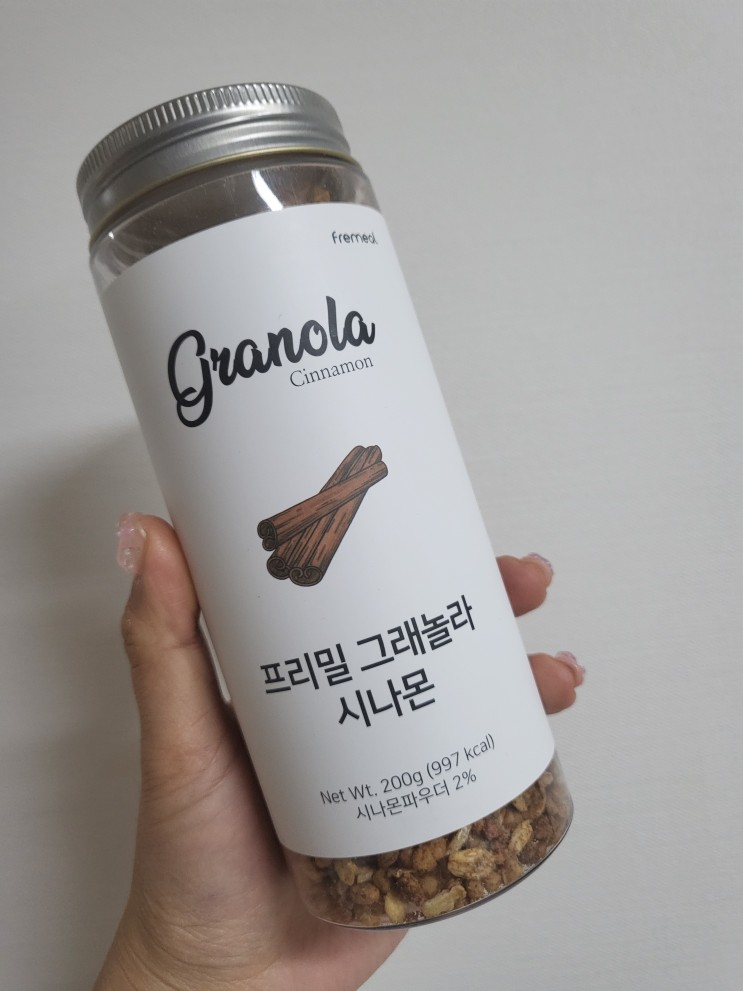 갬성가득 영양듬뿍 프리밀 그래놀라 시나몬