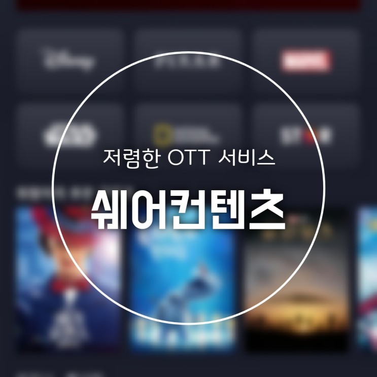 [쉐어컨텐츠] 넷플릭스, 디즈니플러스 가격 저렴하게 이용하는 방법