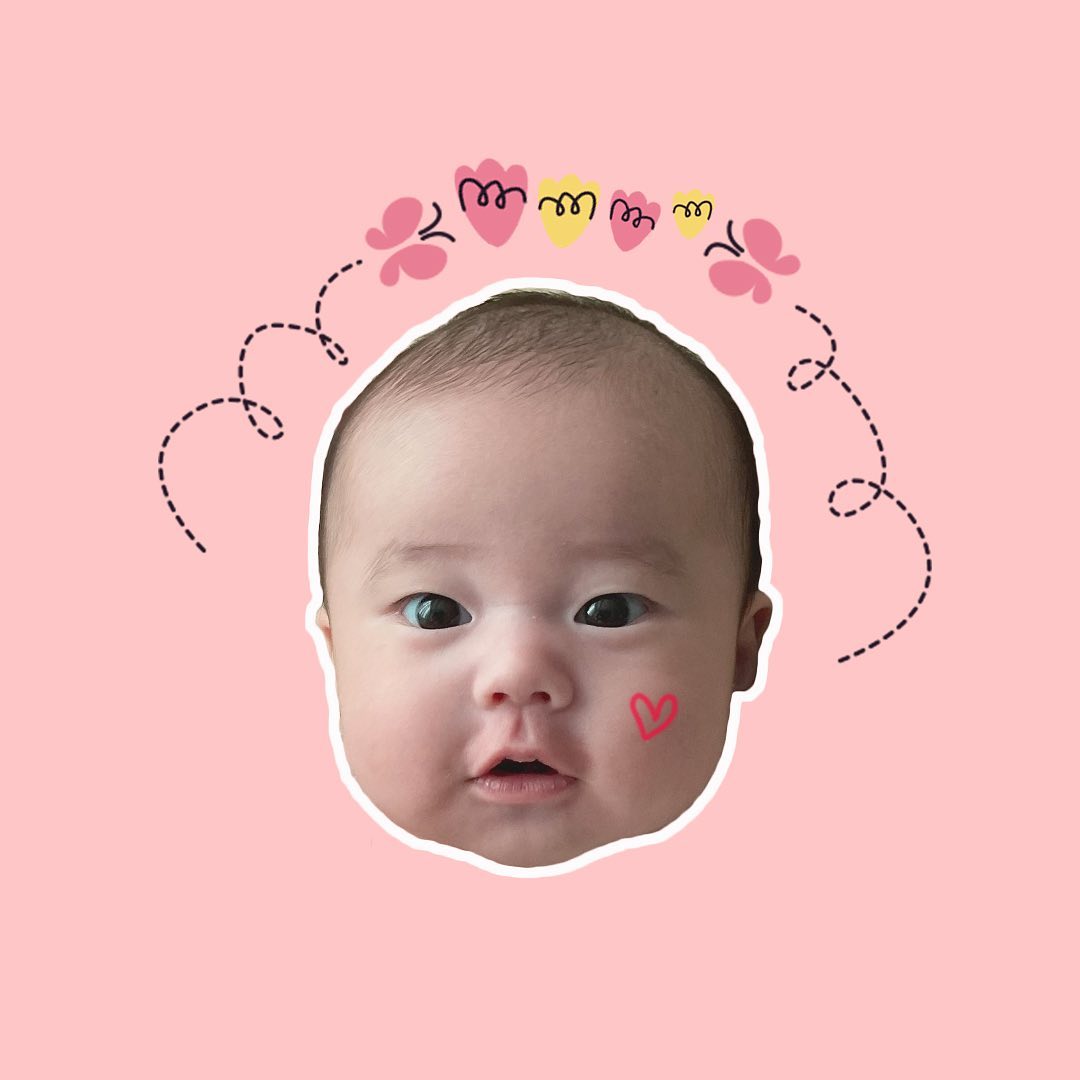 ෆ 리한,리호 ෆ on Instagram: “#제품제공 #협찬 . 💓 핰 넘기여오 💓 요즘 많이들 하시는 아기얼굴프로필사딘ෆ 리호사진으로 너무 이쁘게 잘해주셔서 저도 신랑도 친정엄마까지 모듀 카톡