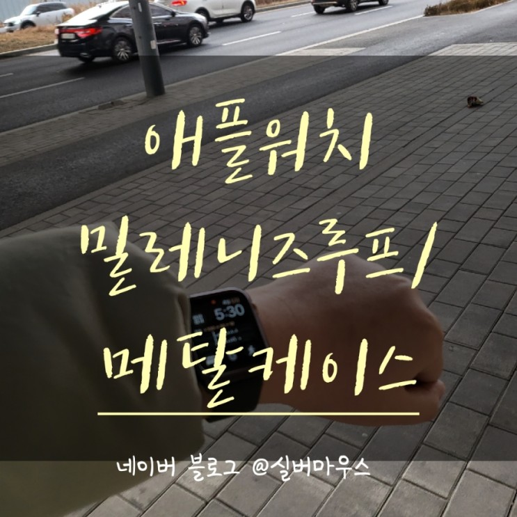 애플워치 스트랩 밀레니즈루프/유광메탈케이스 (feat.우먼스9999)