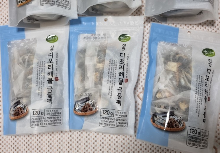 천연조미료로 만든 다시팩, 바다소리 천연해물 국물팩 3종으로 요린이 탈출!