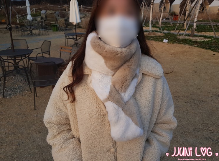 퍼 머플러 생럭슈 10만원대 선물 고급스럽고 예쁨:)