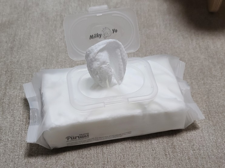 물티슈 추천, 육아 필수템 친환경 '밀키요 푸루스 물티슈'