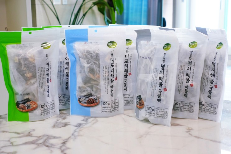 바다소리 천연 해물 국물팩3종으로 간편하지만 깊고 진한 육수 내기 딱 좋아