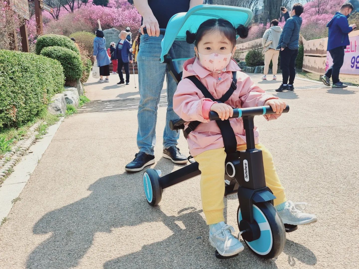 #제품협찬 
#늦게올리는피드 
.
💛키즈앤파파 베베후💛
최근 들인 베베후 유아세발자전거 타고
집에서 멀지 않은 곳으로 진달래 구경갔던 날!
.
초경량에 퀵폴딩 시스템이라
차 트렁크에 쏙 넣고 촥! 펴서
편하게 산책할 수 있어 너무 좋더라는👍
.
바퀴도 튼튼하고 주행감도 굿!
바람 잘 통하는 차양막 펴서 
길따라 꽃구경 하는데,
산책 내내 내리겠다 안 하고 데이트 너무 잘하고 돌아왔네요💛
.
아이 성장발달에 맞게 7가지로 변형이 가능한
유모차자전거, 유아세발자전거 고민중이시라면
<키즈앤파파 베베후> 추천해요!
.
#유아세발자전거 #유모차자전거 #트라이크 #키즈앤파파 #베베후
