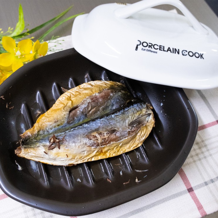 포셀린쿡 생선구이 멀티쿠커 고등어구이 만두찌기
