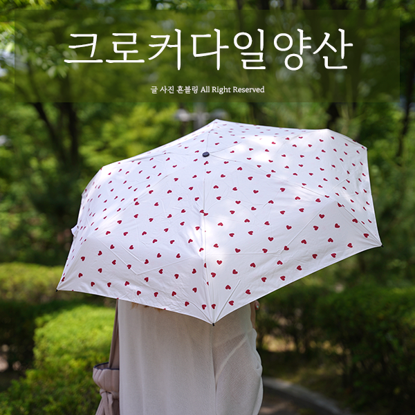 양산 브랜드 크로커다일 우산 겸용 우양산 5단이라 가방에 쏙!