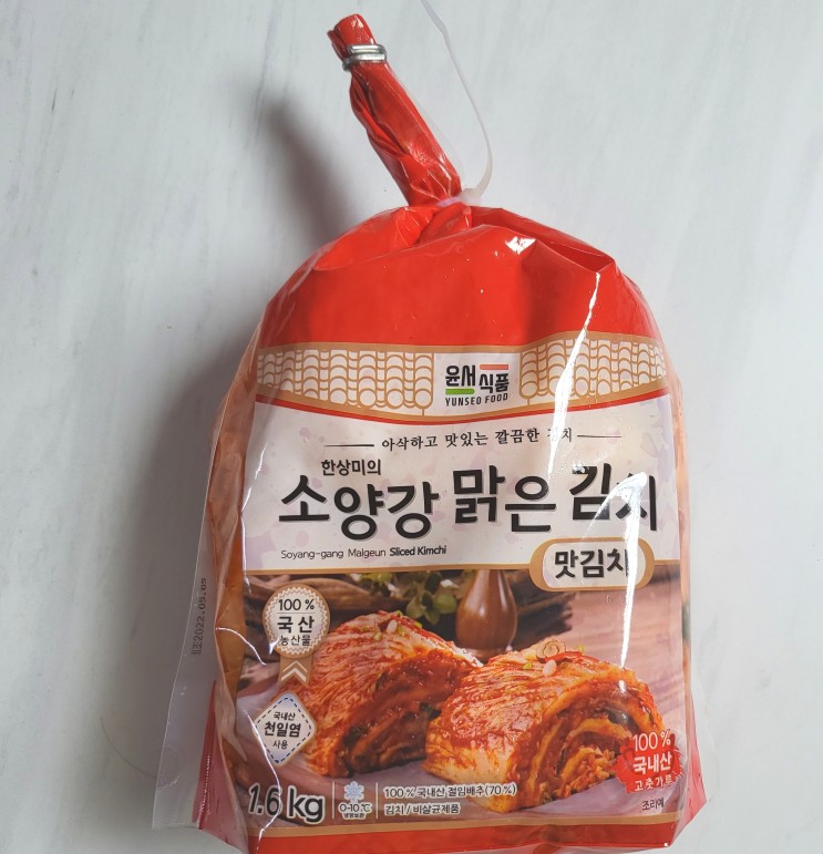 국내산 포기김치 추천 맛 좋은 소양강맑은김치