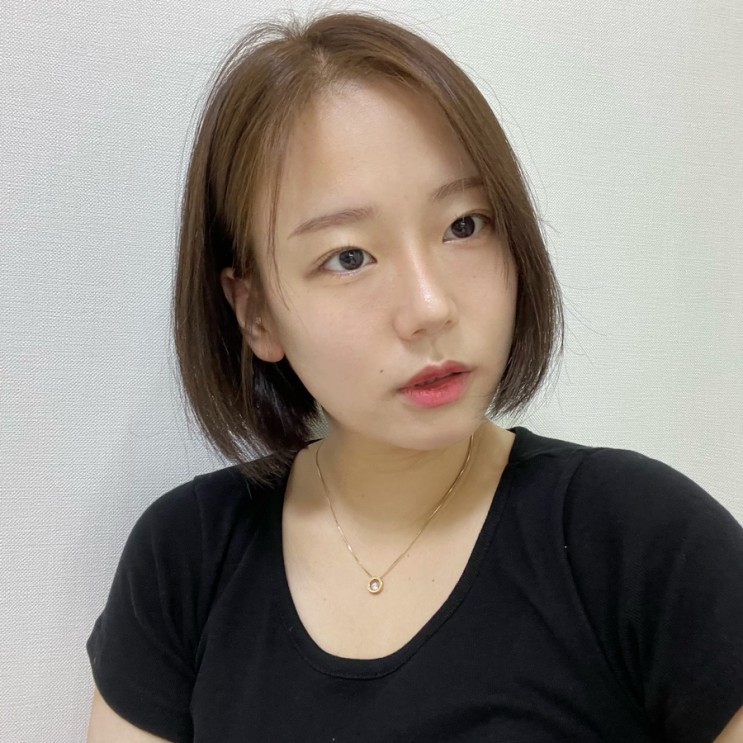 동백미용실 추천 :: 단발컷 탈색없는 염색은 리안헤어 용인동백점 태오쌤
