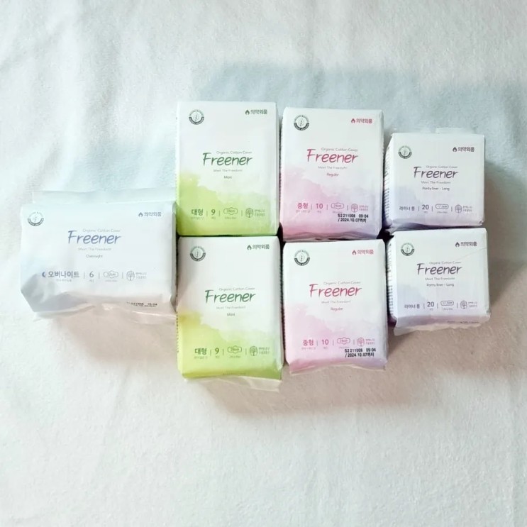 답답하지 않고 산뜻한 생리대 추천! 프리너 생리대