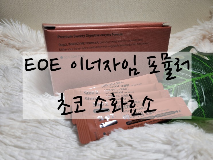 여름 대비 맛있는 효소다이어트 추천 "EOE 이너자임포뮬러 초코효소"